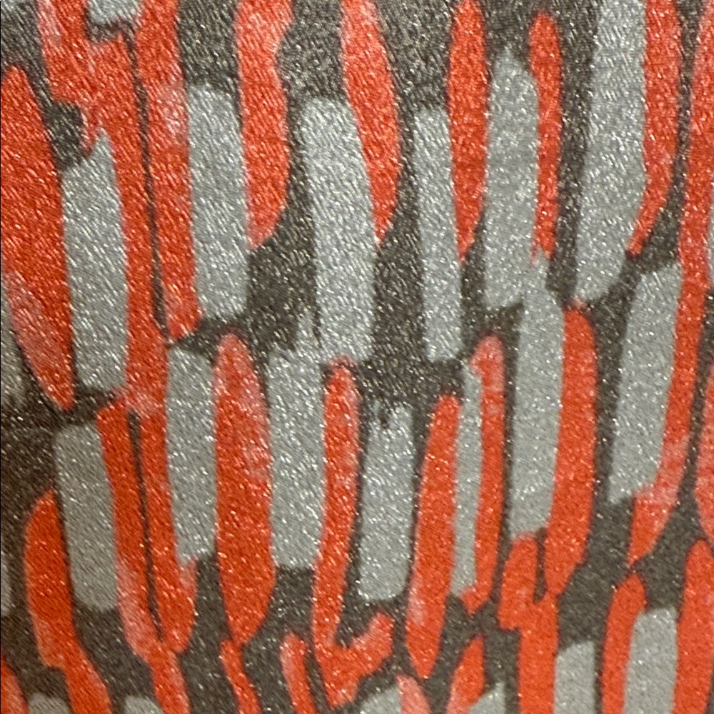 Banana Republic Coral and Cream Abstract Cap-Sleeve Blouse - Picture 4 of 7